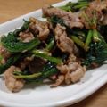 ぴよみ★'s cooksnap of when they made かぶの葉と豚小間でチャチャッと炒め.