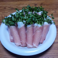 クック6CMZP4☆'s cooksnap of when they made 簡単生ハムおつまみ.