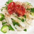 けろさき's cooksnap of when they made 簡単♡大根とオクラさっぱりめんつゆ和え.