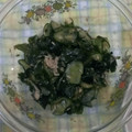 ラリー＆サラ's cooksnap of when they made きゅうりとわかめとツナのさっぱりサラダ.