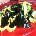 ゆみ25's cooksnap of when they made 卵inで優しい酢物☆ワカメと胡瓜の酢の物.
