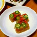 えりほりえ's cooksnap of when they made キュウリと鶏肉のサラダ風寒天よせ.