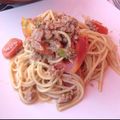 alteana's cooksnap of when they made 麺つゆで簡単！ツナトマバジルの冷製パスタ.