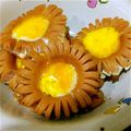 benzy43's cooksnap of when they made ＊ウインナーとうずらで太陽＊.