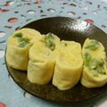 赤い電話's cooksnap of when they made 彩りあざやか☆オクラの玉子焼き.