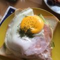 ともぱんたから's cooksnap of when they made 目玉焼きトースト.