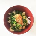 あやか☆：。・゜'s cooksnap of when they made とろ～りチーズのなめたけ丼.