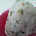 yuchinori's cooksnap of when they made 広島菜としらすのおにぎり.