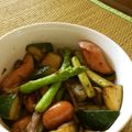 yewkiny's cooksnap of when they made アスパラとズッキーニのウインナー炒め☆.