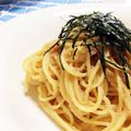 たまにゃんときよみ's cooksnap of when they made たらこスパゲティ.
