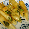 ageha33sun's cooksnap of when they made 簡単☆枝豆の春巻き.