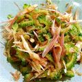 北斗7's cooksnap of when they made ゴーヤと茗荷のおかか合え.