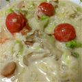恋羽mama's cooksnap of when they made 鮭とキャベツのリゾット.