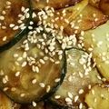 息子は怪獣♪'s cooksnap of when they made ズッキーニとじゃがいもの甘酢炒め.