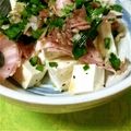 ﾗｲﾝ's cooksnap of when they made 夏バテ解消！ニラ乗せ冷奴～ごま油がけ♡.