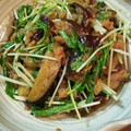 kisaragi1's cooksnap of when they made コクうま！茄子と水菜の揚げ玉和え♪.