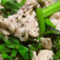Rick_t's cooksnap of when they made ツルムラサキ豚肉炒め.