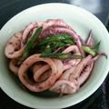 なっちゃんなす子's cooksnap of when they made いかとえんどうのガーリック炒め.