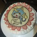 すちっぷ's cooksnap of when they made シワよれ無し！美キャラチョコのコツ！.