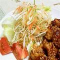 KUMI KUMI's cooksnap of when they made サラダに付け合せに☺虹色の千切りキャベツ.