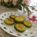 フーミン✩'s cooksnap of when they made 一口サイズ♪ゴーヤのポテサラ焼.