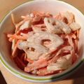 Tomomims's cooksnap of when they made 蓮根のシャキシャキマヨサラダ.