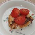 きらり流れ星's cooksnap of when they made 赤ピーマンとトマトのブルスケッタ.