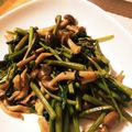 keico113's cooksnap of when they made 空芯菜とシメジ炒め.
