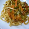 なっちゃん３１１'s cooksnap of when they made 豚肉とピーマンのオイスター味噌焼きうどん.
