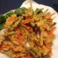 Hachiママ's cooksnap of when they made カラッと美味しい牛蒡と人参の天ぷら.