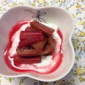 まみらいおん's cooksnap of when they made ルバーブのバニラ煮　水切りヨーグルト添え.
