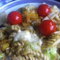 クマたぬき's cooksnap of when they made キャベツ、トマトのモッツァレラパスタ.