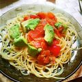 茶太郎朗's cooksnap of when they made スモークサーモンとアボカドの冷製パスタ.