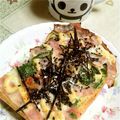 KUMI KUMI's cooksnap of when they made 三つ葉とベーコンの和風トースト.