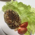 ajuchan313's cooksnap of when they made おからとひじきのハンバーグ.
