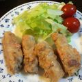 すぱげっち's cooksnap of when they made 明太チーズと大葉の肉巻照り焼き.