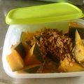 nisiji2's cooksnap of when they made カボチャとミンチの煮物.