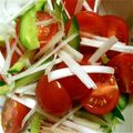 ぱるみん食堂's cooksnap of when they made きゅうりと白髪葱のごまだれ和え♪.