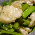 Rick_t's cooksnap of when they made つるむらさきと鶏胸肉のスイートチリ炒め.