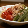 ju_10's cooksnap of when they made オクラとトマトのだし煮～からしを添えて～.