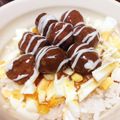 ayaakari's cooksnap of when they made パパッとミートボール丼.