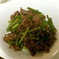 モコモコモモコ's cooksnap of when they made 牛肉とにんにくの芽の香味炒め.