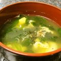 LuvSS's cooksnap of when they made 海老の殻出汁でたまごワカメスープ.