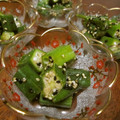 ぽんずー's cooksnap of when they made 簡単★おくらのごま和え.