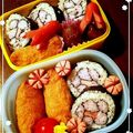 Peace82's cooksnap of when they made お花の巻き寿司.
