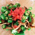 sahokooooo's cooksnap of when they made オクラのなめこ和え.