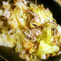 しゅえきーら's cooksnap of when they made キャベツと茄子の蒸し豚(ﾟ(･･)ﾟ).