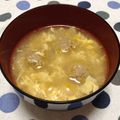 ＊おやだま＊'s cooksnap of when they made 余った餃子の具でおいしいスープ.