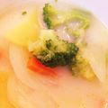 カメ姫☆'s cooksnap of when they made 風邪の時にも！豆乳スープ.