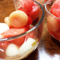 sakra5's cooksnap of when they made 砂糖不使用☆すいか白玉.